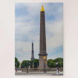 Obelisk and Eiffel Tower from la Concorde - Paris