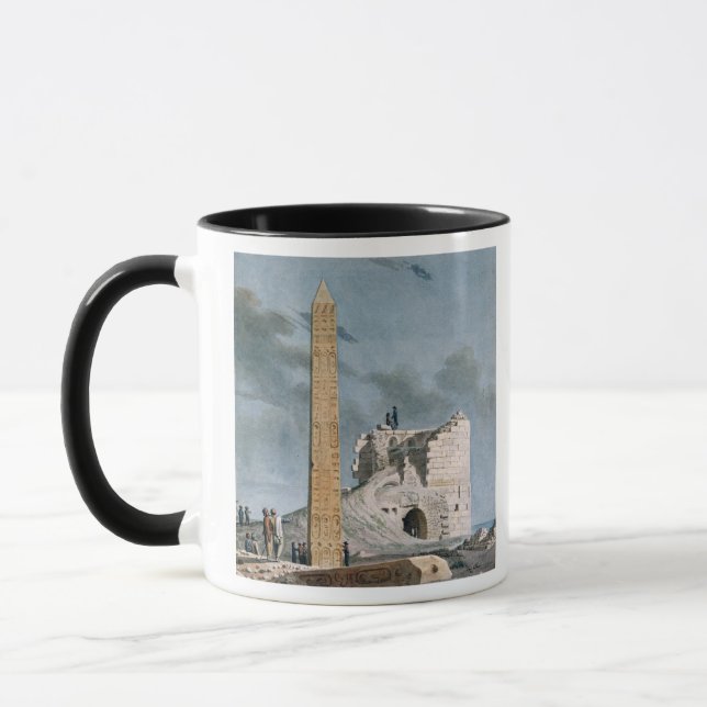 Obelisk von Kleopatra (w/c auf Papier) Tasse (Links)