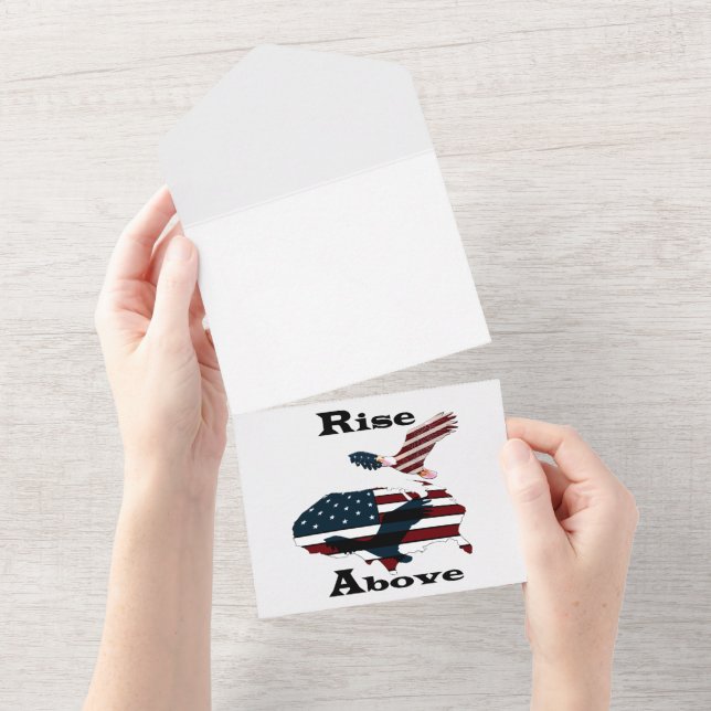 oben all in one einladung (Abreißen)