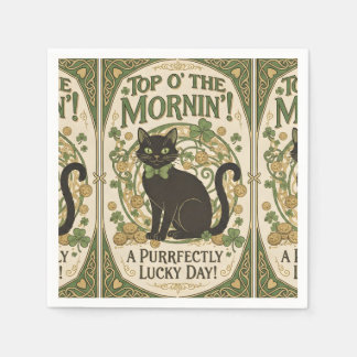 Oben am Morgen - St. Patrick's Day Serviette
