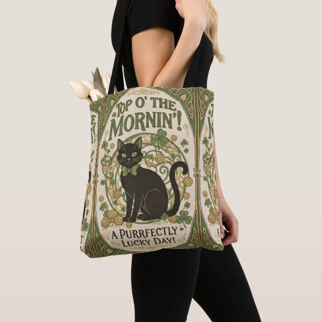 Oben am Morgen - St. Patrick's Day Tasche (Von Nahem)