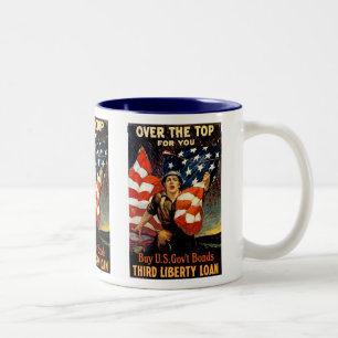 Oben für Sie Zweifarbige Tasse