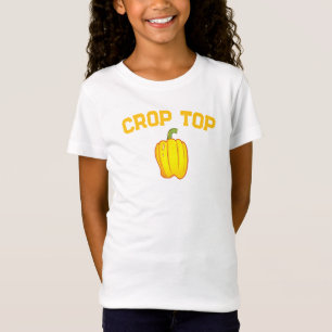 Oben, gelber Pfeffer, Gemüse, lustige Kinder" T-Shirt