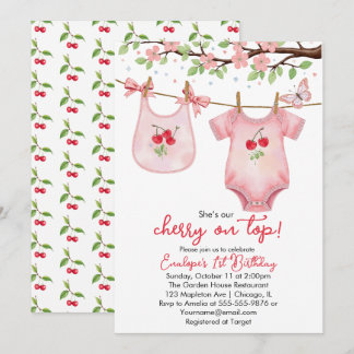 Oben herry! Einladung zum ersten Geburtstag