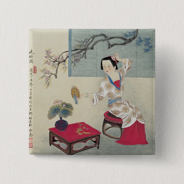 Oben morgens ankleiden button (Vorderseite)