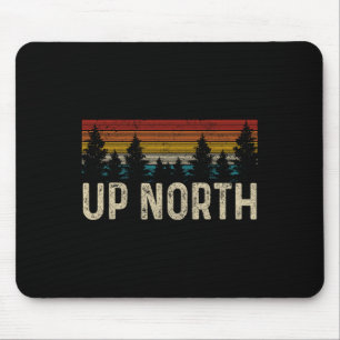 Oben Norden Vintage Wandern Natur Camping Alaska P Mousepad