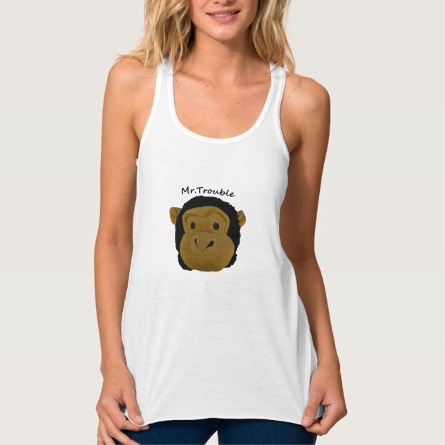 Oben oben am Frauenschuh, schwarz, weiß  Tank Top (Vorderseite)