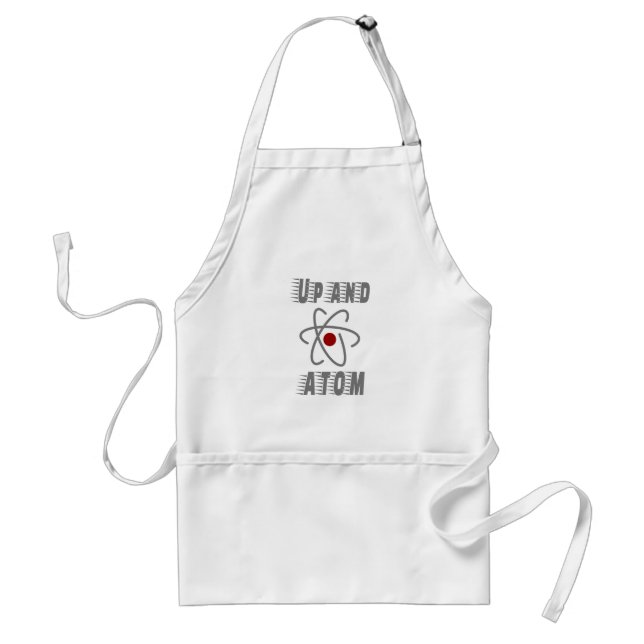Oben und ATOM, Science Spaß Funny Schürze (Vorne)