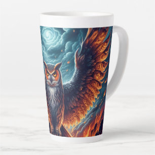 Oben und unten - Wise Owl Art Milchtasse