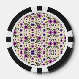 Oben- und Unterseite eines Poker-Chips Pokerchips