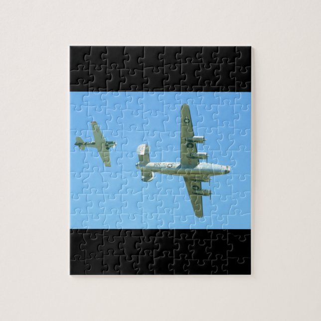 Obenliegende. _WWII B24 und T6 Flugzeuge (Vertikal)