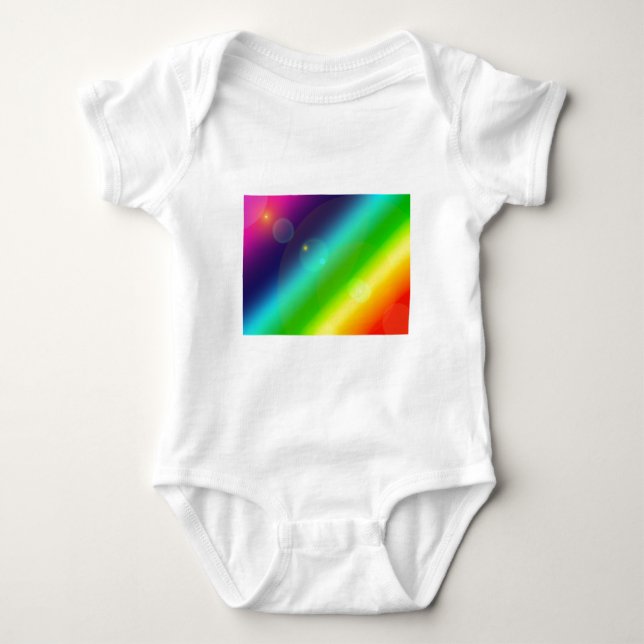 Ober-Regenbogen Baby Strampler (Vorderseite)