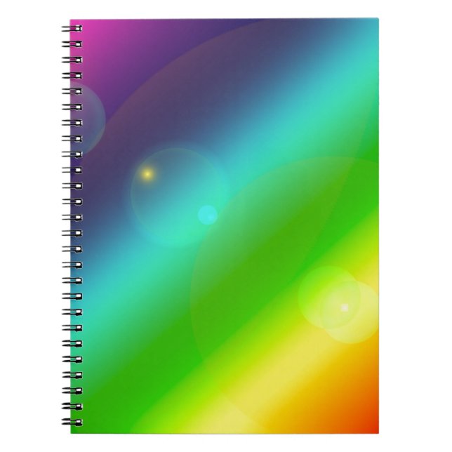 Ober-Regenbogen Notizblock (Vorderseite)