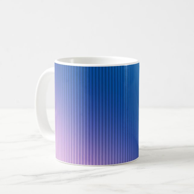 Ober, rosa Gradienten Kaffeetasse (Vorderseite Links)