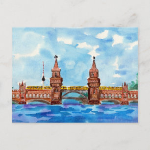 Oberbaum Bridge Berlin Postkarte