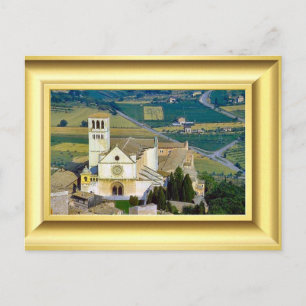 Obere Basilika, Assisi, Italien Postkarte