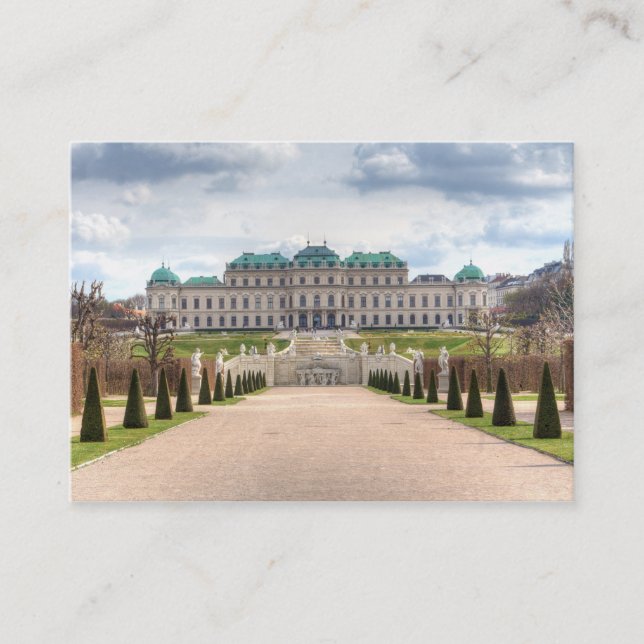 Obere Belvedere Wien Österreich Visitenkarte (Vorderseite)