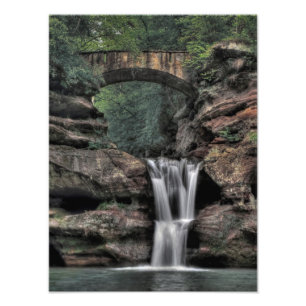 Obere Fälle, die Höhle des alten Mannes, Hocking Fotodruck