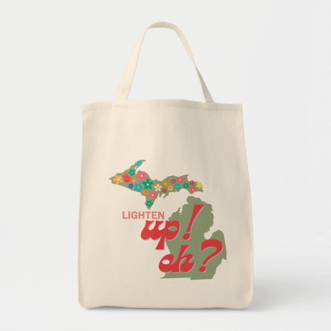 Obere Halbinsel Michigan Tasche "Lighten up" (Vorne)