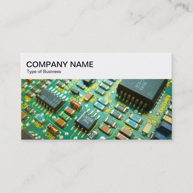 obere Leiste - Circuit Business Card Visitenkarte (Vorderseite)
