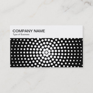 obere Leiste - Halftone Circle Business Card Visitenkarte