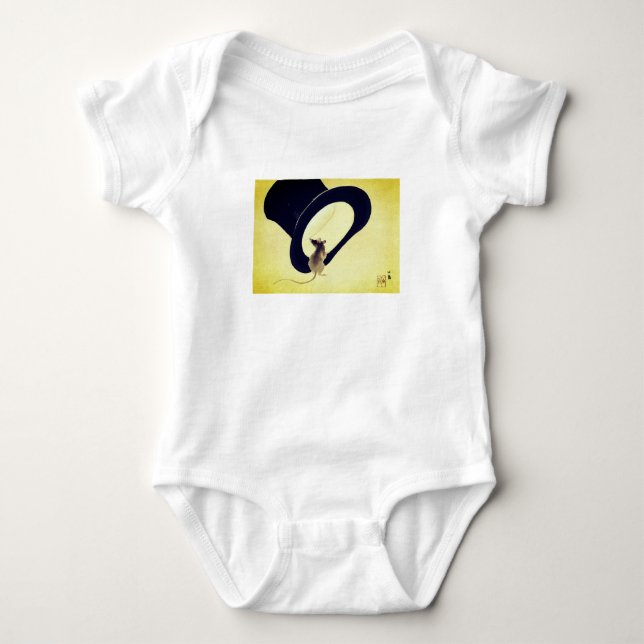 OBERE MAUS MIT BABYBODYSUIT-INDIVIDUELLE NAME BABY STRAMPLER (Vorderseite)