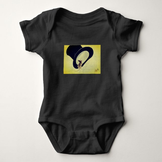 OBERE MAUS MIT BABYBODYSUIT-INDIVIDUELLE NAME BABY STRAMPLER (Vorderseite)