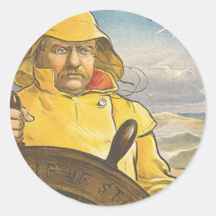 OBERE Seeleute Runder Aufkleber