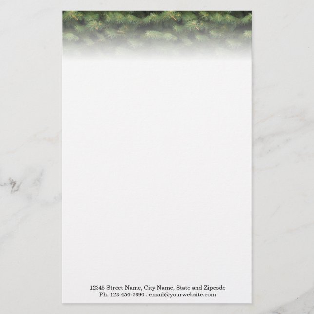 Obere Spruce-Grenze Briefpapier (Vorderseite)