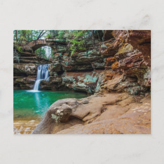 Obere Wasserfälle, Alte Menschenhöhle, Ohio Postkarte