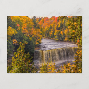 Obere Wasserfälle mit Herbstfarben Postkarte