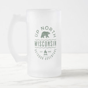 Obere Wisconsin-Region Mattglas Bierglas