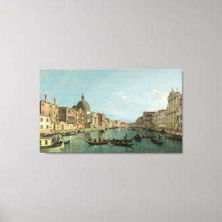 Obere Zugänge zum Canal Grande (von Canaletto) Leinwanddruck