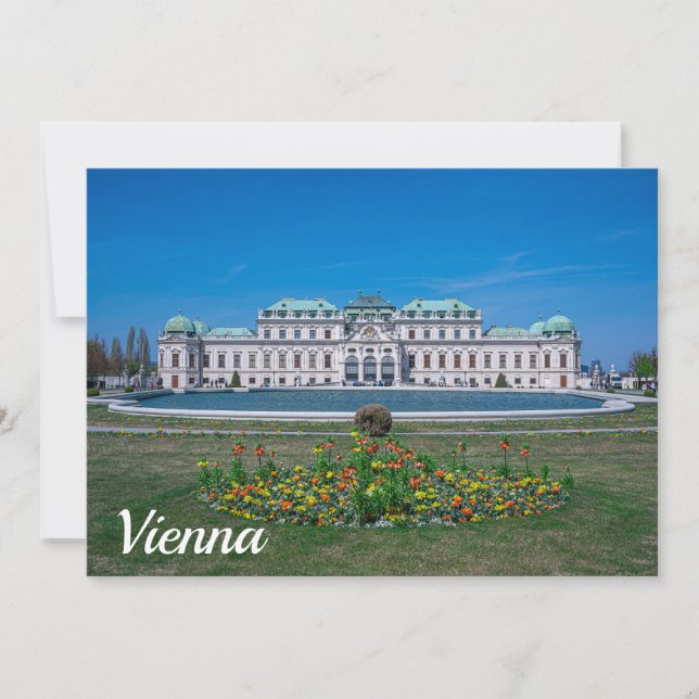 Oberer Belvedere Palast in Wien, Österreich (Vorderseite)