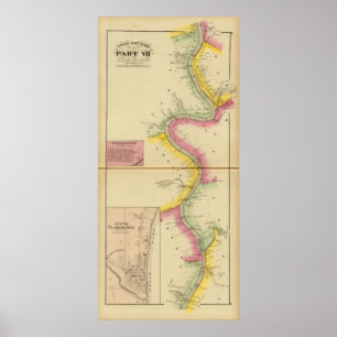 Oberer Ohio Fluss und Tal 3 Poster