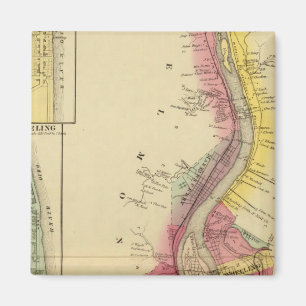 Oberer Ohio Fluss und Tal 5 Magnet