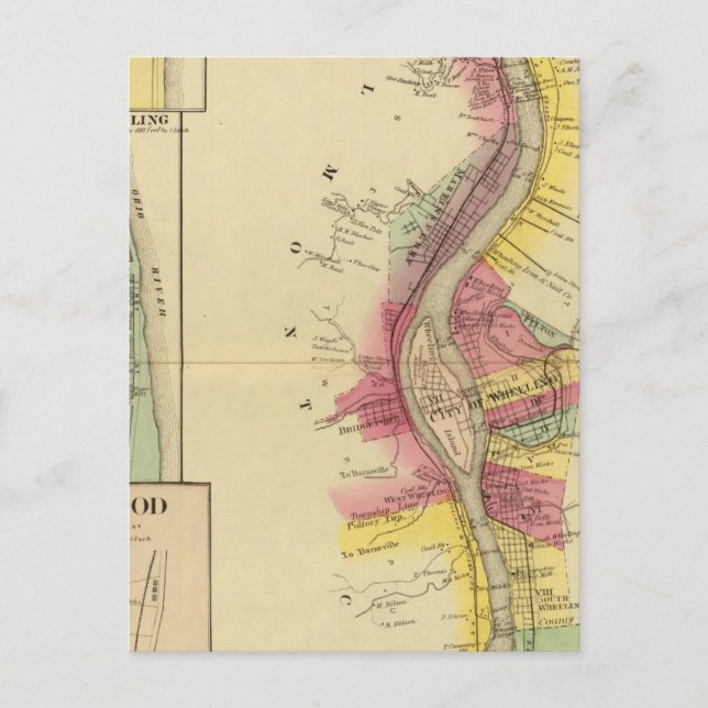 Oberer Ohio Fluss und Tal 5 Postkarte (Vorderseite)