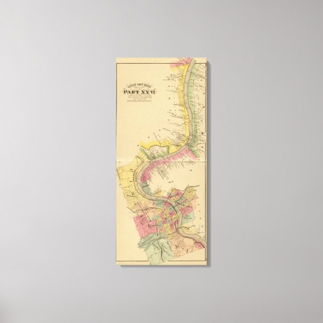 Oberer Ohio Fluss und Tal 9 Leinwanddruck (Vorderseite)