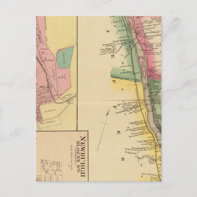 Oberer Ohio Fluss und Tal 9 Postkarte (Vorderseite)