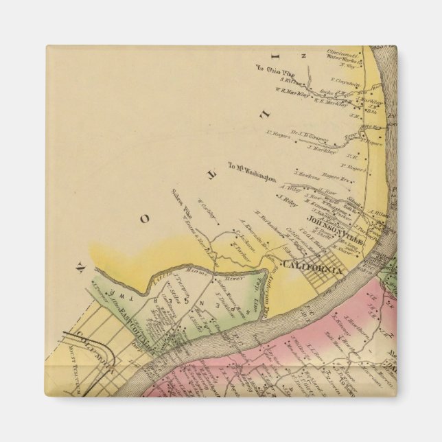 Oberer Ohio Fluss und Tal Magnet (Vorne)