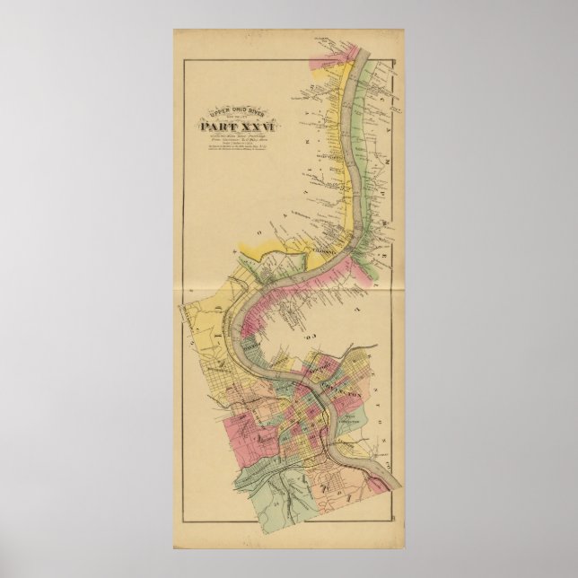 Oberer Ohio Fluss und Tal Poster (Vorne)