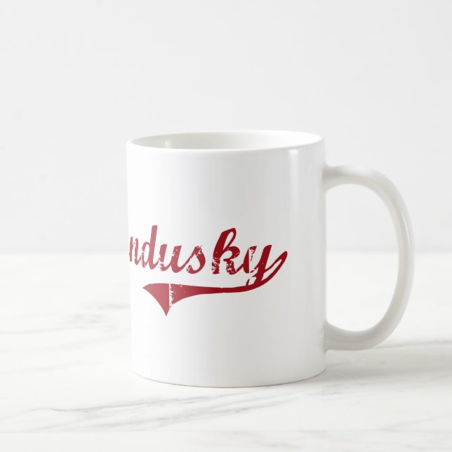 Oberer Sandusky Ohio klassischer Entwurf Kaffeetasse (Rechts)