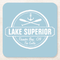 Oberer See, kundenspezifische Stadt, Name, Anker,