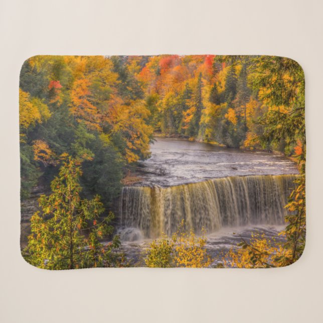 Oberer Wasserfall mit Herbstfarben Sherpadecke (Vorderseite (Horizontal))