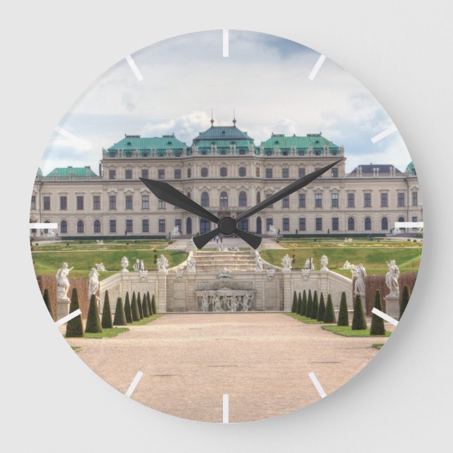 Oberes Belvedere Große Wanduhr (Vorderseite)
