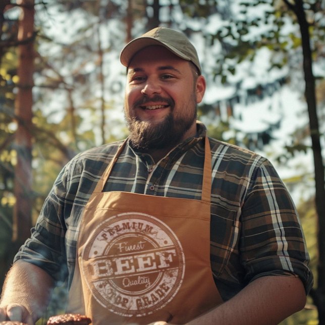 Oberes Rindfleisch - dunkle Farben Schürze (Von Creator hochgeladen)