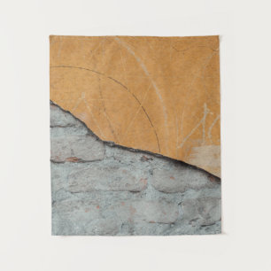 Oberfläche aus grauem Beton Wandteppich