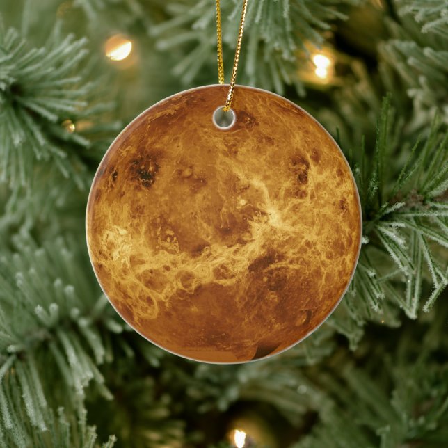 Oberfläche des Planeten Venus Keramik Ornament (Baum)