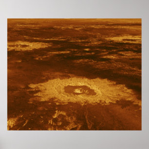 Oberfläche des Planeten Venus Poster