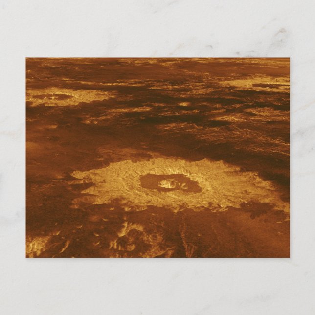 Oberfläche des Planeten Venus Postkarte (Vorderseite)